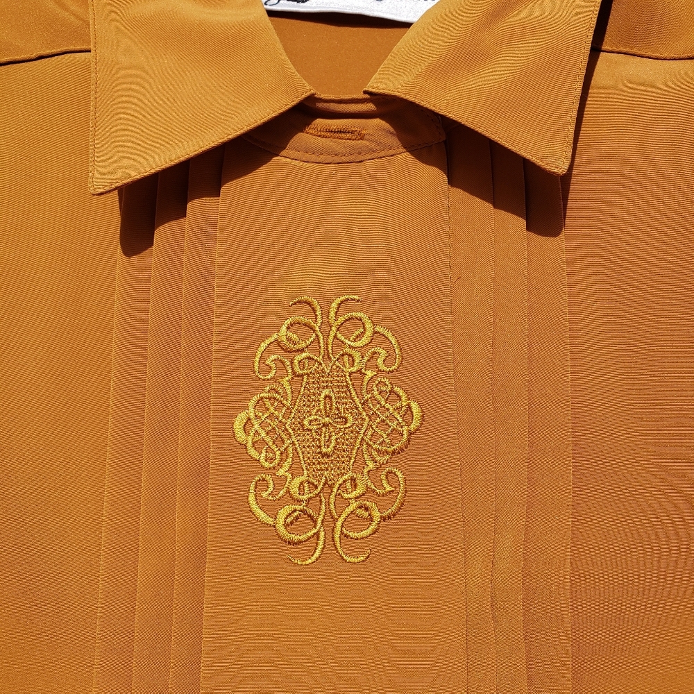 NWT Yves St Clair Petites mustard yellow blouse - Picture 2 of 6